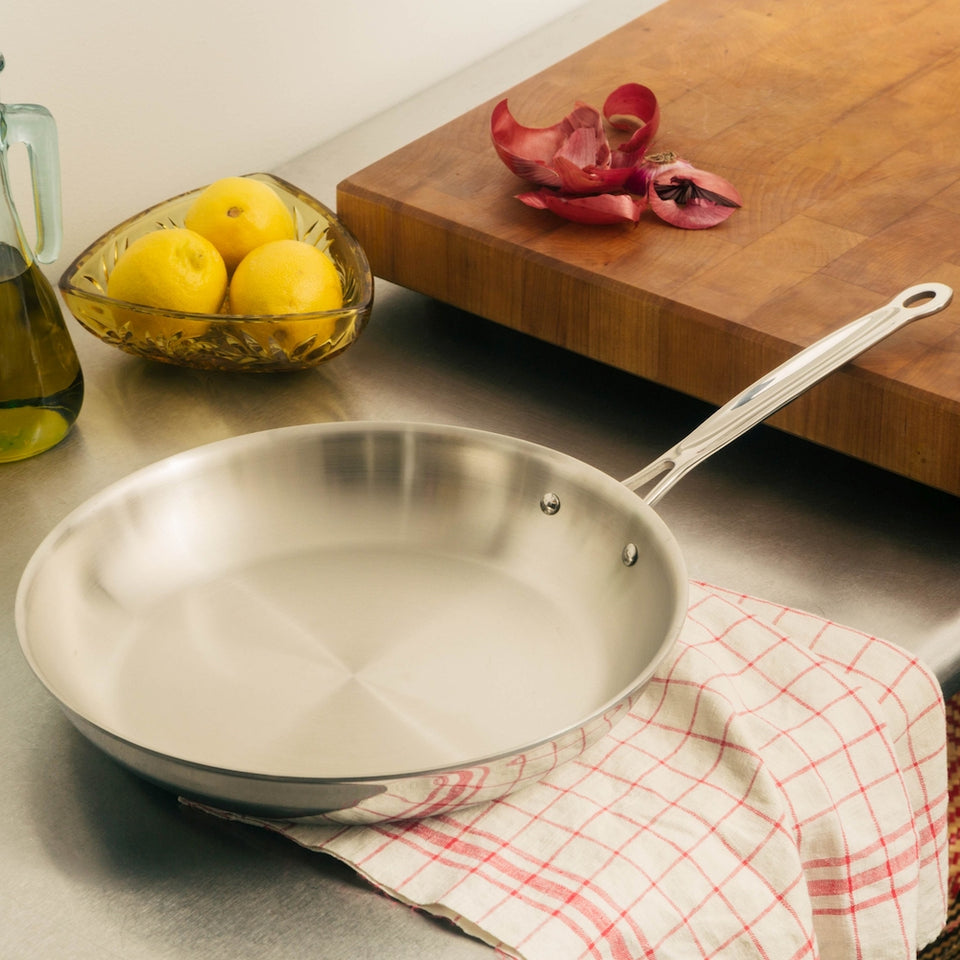 12-Inch Skillet, Tri-Ply Stainless Steel Pan